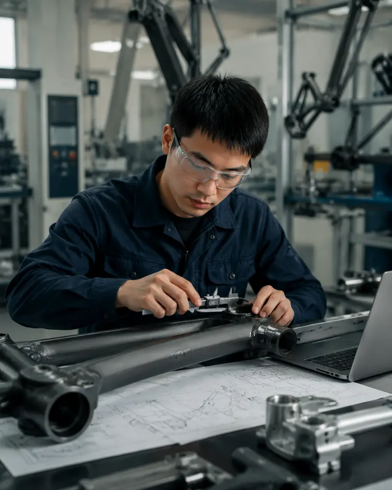 Automated OEM and ODM electric bicycle manufacturing assembly line